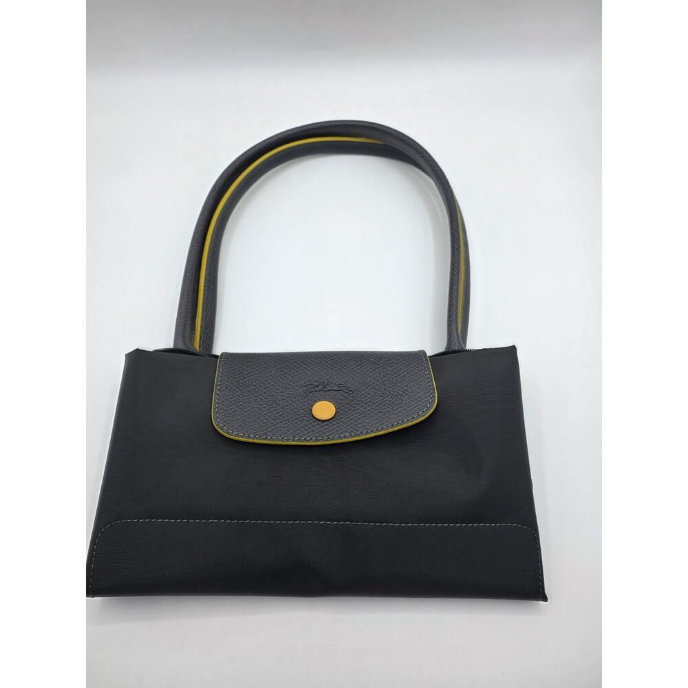 LONGCHAMP LE PLIAGE CLUB 70TH ANNIVERSARY LARGE TOTE – DARK GRAY / YELLOW – NWOT - Picture 9 of 16